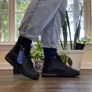 Birkenstock | Shoes | Birkenstock Bend Mid Black Leather | Poshmark